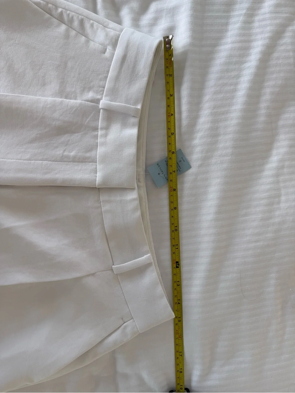 Ann Taylor Wide-Leg White Women's Trousers/Pants - NWT, size 8P